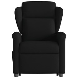 Fauteuil inclinable électrique noir tissu 