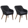 Ensemble à manger de jardin 3 pcs Noir 
