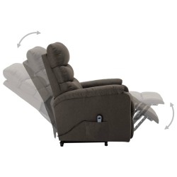 Fauteuil Taupe Tissu 