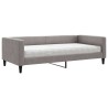 Lit de jour avec matelas taupe 100x200 cm tissu 
