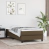 Sommier à lattes de lit avec matelas Marron foncé 80x200 cm 
