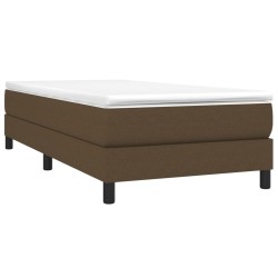 Sommier à lattes de lit avec matelas Marron foncé 80x200 cm 