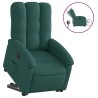 Fauteuil inclinable électrique vert foncé tissu 