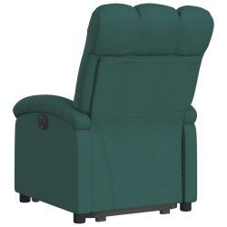 Fauteuil inclinable électrique vert foncé tissu 