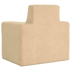 Canapé pour enfants Crème Peluche douce 
