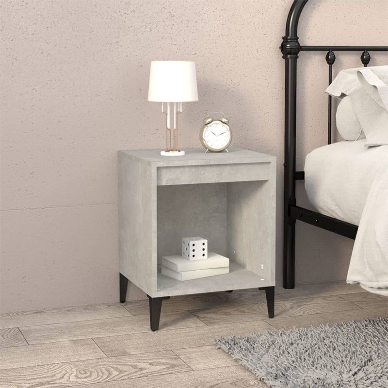 Table de chevet Gris béton 40x35x50 cm Table de chevet Gris béton 40x35x50 cm