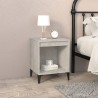 Table de chevet Gris béton 40x35x50 cm 