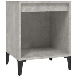 Table de chevet Gris béton 40x35x50 cm 