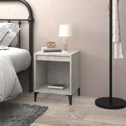Table de chevet Gris béton 40x35x50 cm 