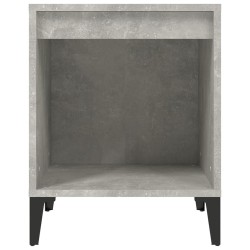 Table de chevet Gris béton 40x35x50 cm 