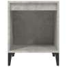 Table de chevet Gris béton 40x35x50 cm 
