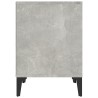 Table de chevet Gris béton 40x35x50 cm 