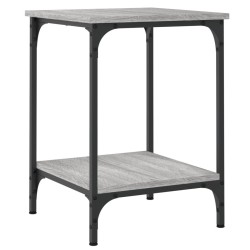 Table basse sonoma gris 40x40x55 cm bois d'ingénierie 