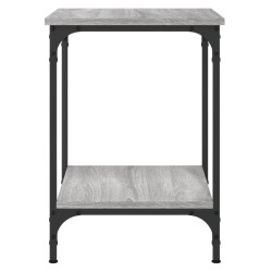 Table basse sonoma gris 40x40x55 cm bois d'ingénierie 