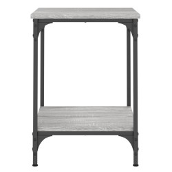Table basse sonoma gris 40x40x55 cm bois d'ingénierie 
