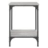 Table basse sonoma gris 40x40x55 cm bois d'ingénierie 
