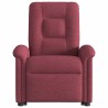 Fauteuil inclinable électrique rouge bordeaux tissu 
