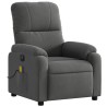 Fauteuil inclinable de massage électrique gris foncé 