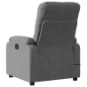 Fauteuil inclinable de massage électrique gris foncé 