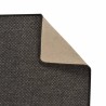 Tapis de couloir aspect sisal anthracite 50x150 cm 