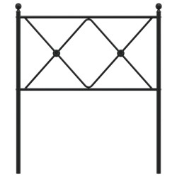 Tête de lit métal noir 75 cm 
