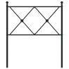 Tête de lit métal noir 75 cm 