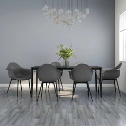 Chaises à manger lot de 6 gris PP 