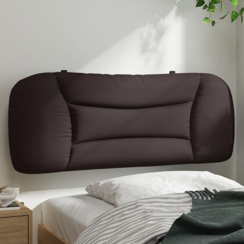 Coussin de tête de lit marron foncé 100 cm tissu 