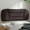 Coussin de tête de lit marron foncé 100 cm tissu 
