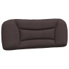 Coussin de tête de lit marron foncé 100 cm tissu 