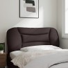 Coussin de tête de lit marron foncé 100 cm tissu 