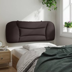 Coussin de tête de lit marron foncé 100 cm tissu 