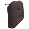 Coussin de tête de lit marron foncé 100 cm tissu 