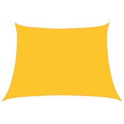 Voile d'ombrage 160 g/m² trapèze jaune 4/5x3 m PEHD 