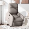 Fauteuil inclinable électrique taupe tissu 