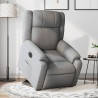 Fauteuil inclinable électrique gris clair tissu 