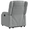 Fauteuil inclinable électrique gris clair tissu 