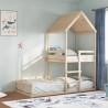 Lit superposé sans matelas 90x190 cm bois de pin massif 