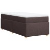 Sommier à lattes de lit avec matelas Marron foncé 90x190 cm 