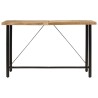 Table de bar 180x70x107 cm bois massif de manguier et fer 