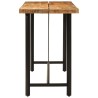 Table de bar 180x70x107 cm bois massif de manguier et fer 