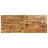 Table de bar 180x70x107 cm bois massif de manguier et fer 