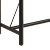 Table de bar 180x70x107 cm bois massif de manguier et fer 