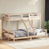 Lit superposé sans matelas 90x200/140x200 cm bois massif 