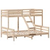 Lit superposé sans matelas 90x200/140x200 cm bois massif 