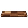 Tapis d'escalier autoadhésifs 5 pcs 65x21x4 cm Marron 