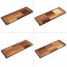 Tapis d'escalier autoadhésifs 5 pcs 65x21x4 cm Marron 
