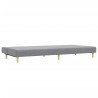 Ensemble de canapés 2 pcs gris clair tissu 