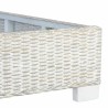 Cadre de lit sans matelas Gris Rotin naturel 180x200 cm 