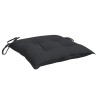 Coussins de chaise lot de 4 noir 40x40x7 cm tissu oxford 